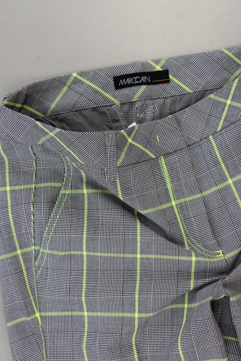 Marc Cain Stoffhose Gr. 38 kariert neuwertig grau aus Polyester