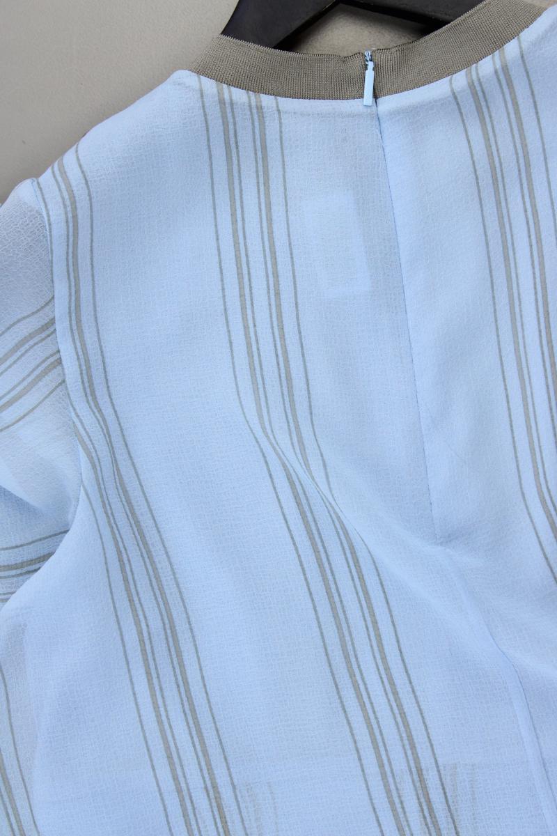 Armani Exchange Chiffonkleid Gr. US 6 (S) gestreift neuwertig Kurzarm blau
