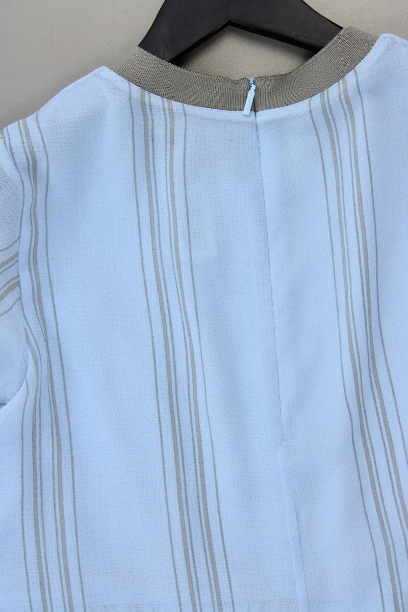 Armani Exchange Chiffonkleid Gr. US 6 (S) gestreift neuwertig Kurzarm blau