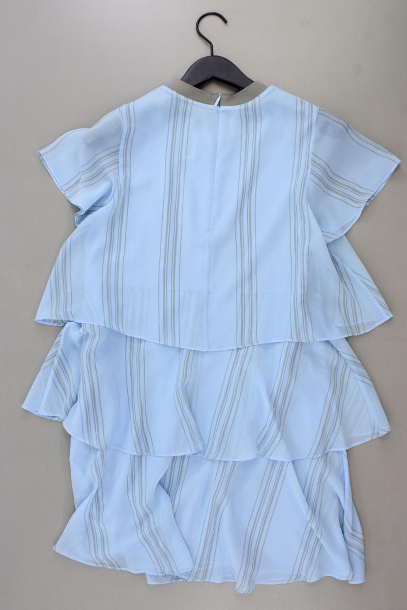 Armani Exchange Chiffonkleid Gr. US 6 (S) gestreift neuwertig Kurzarm blau