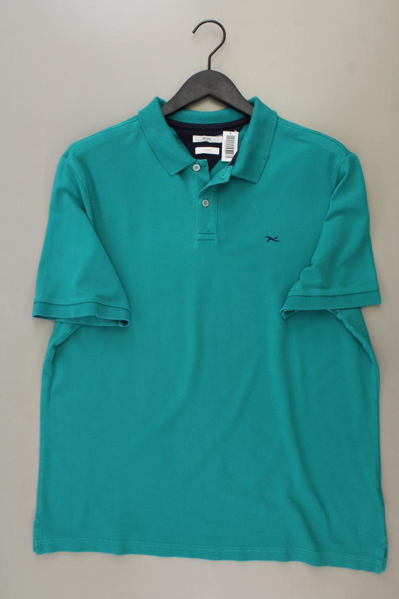 Brax Poloshirt für Herren Gr. XL neuwertig Kurzarm blau aus Baumwolle