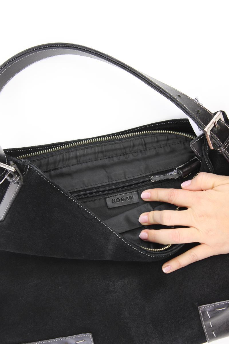 Hogan Schultertasche schwarz aus Leder