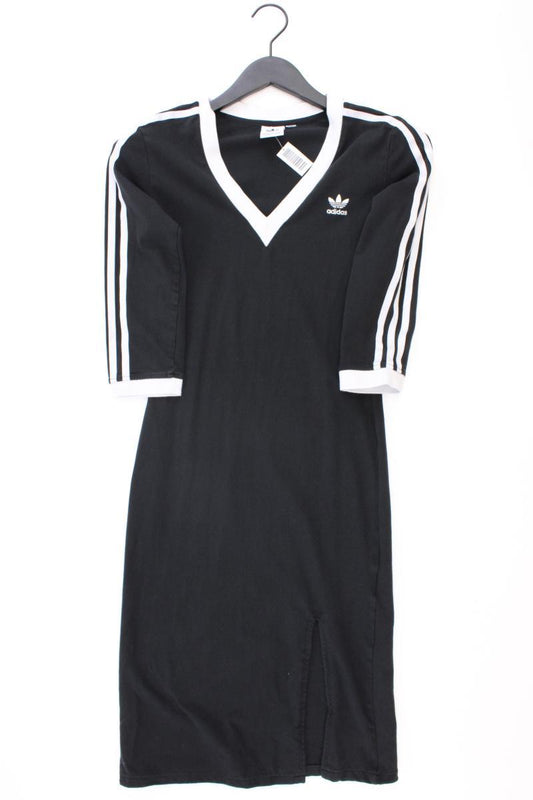 Adidas Jerseykleid Gr. XS 3/4 Ärmel schwarz