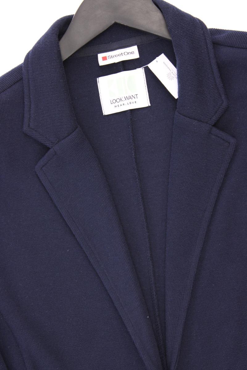 Street One Classic Cardigan Gr. 46 Langarm blau aus Baumwolle