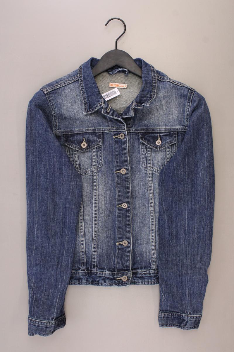 Gin Tonic Jeansjacke Gr. 40 blau aus Baumwolle