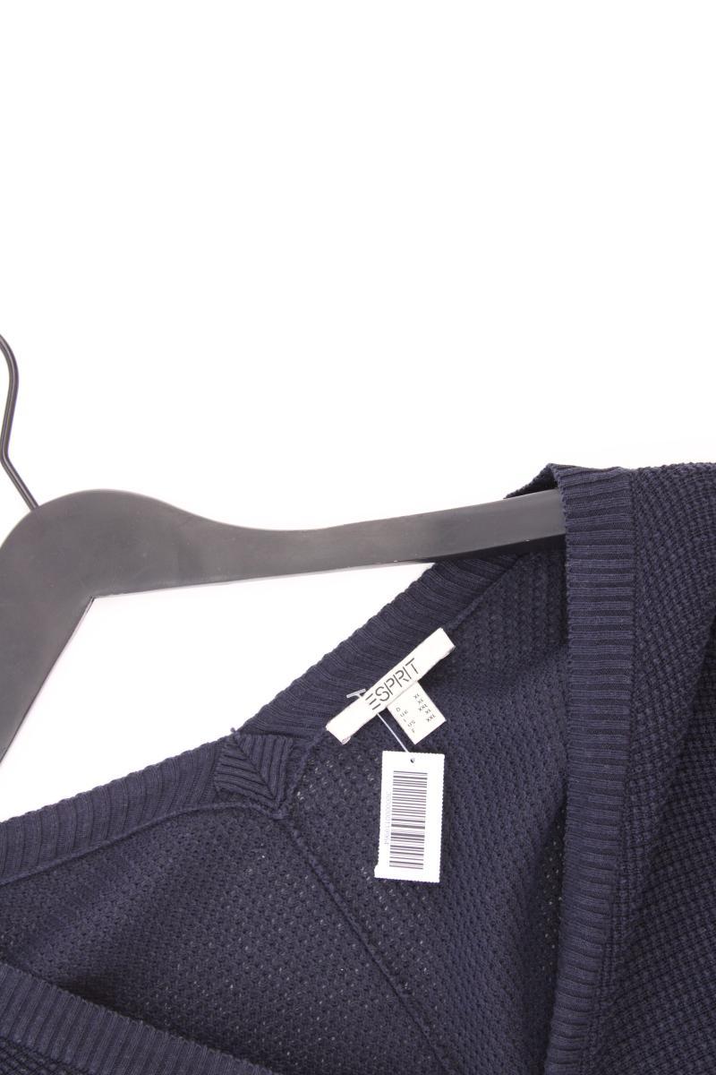 Esprit Strickjacke Gr. XL Langarm blau aus Baumwolle