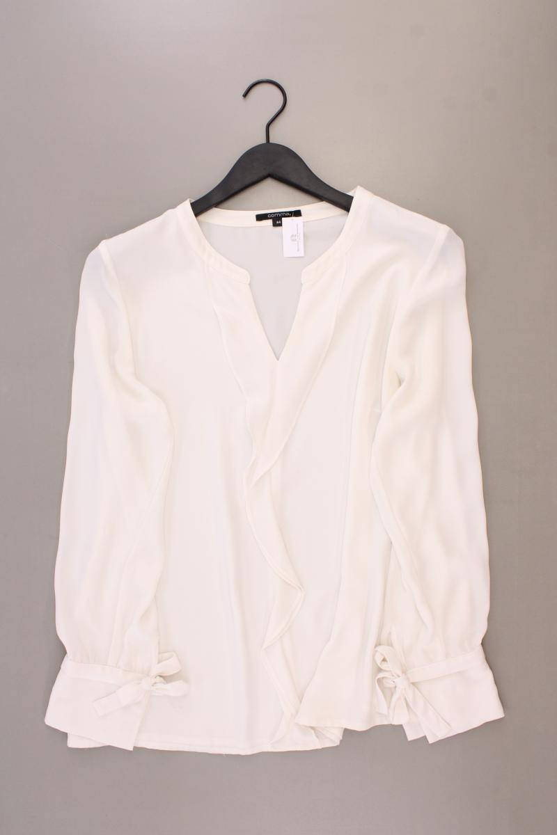 comma, Langarmbluse Gr. 44 creme aus Polyester