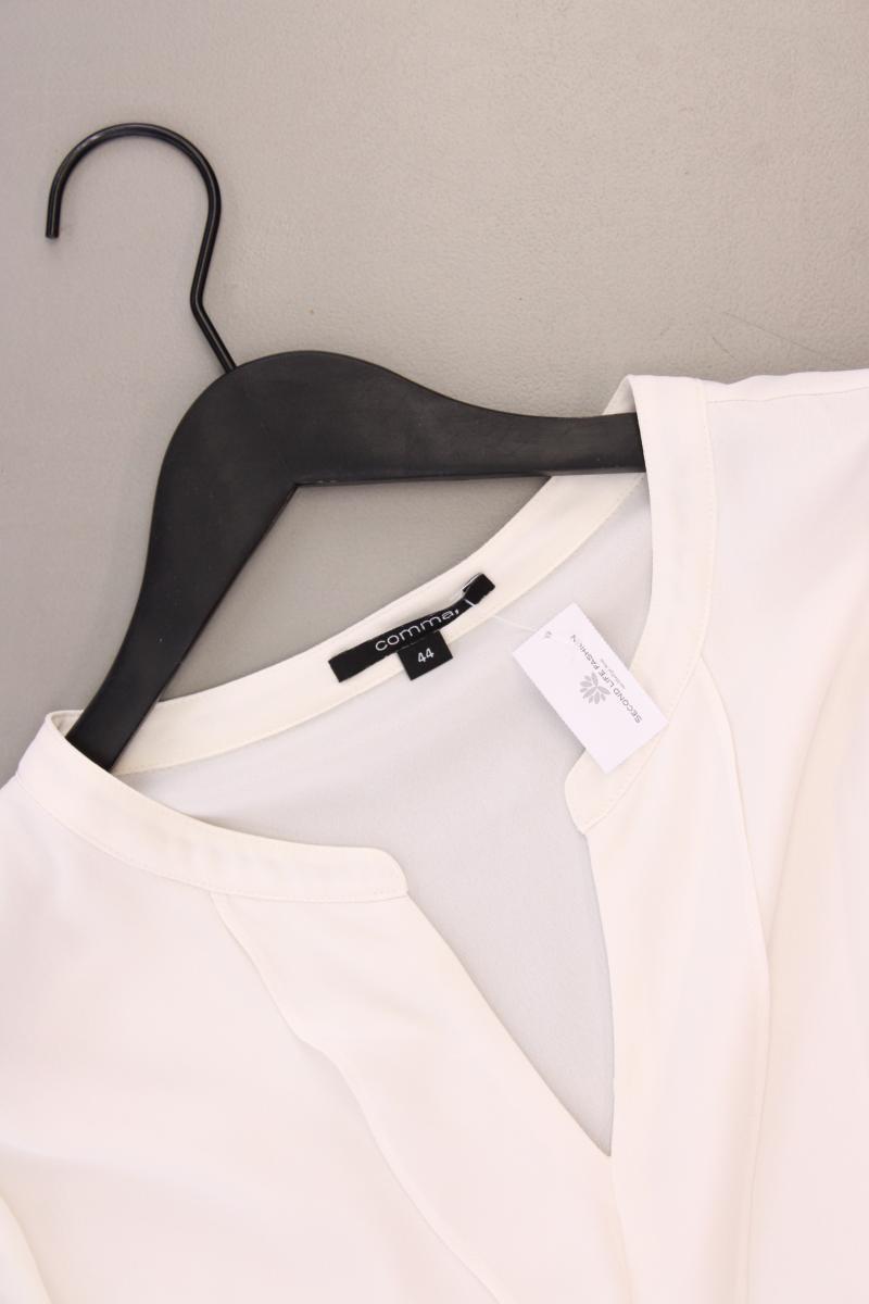 comma, Langarmbluse Gr. 44 creme aus Polyester