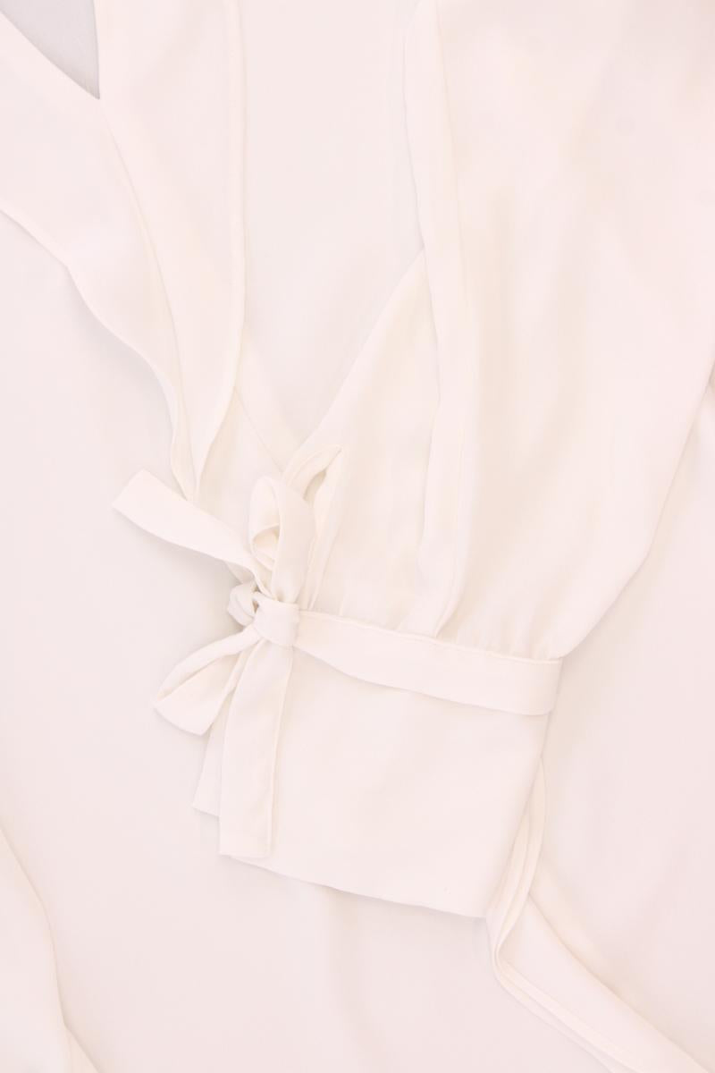 comma, Langarmbluse Gr. 44 creme aus Polyester