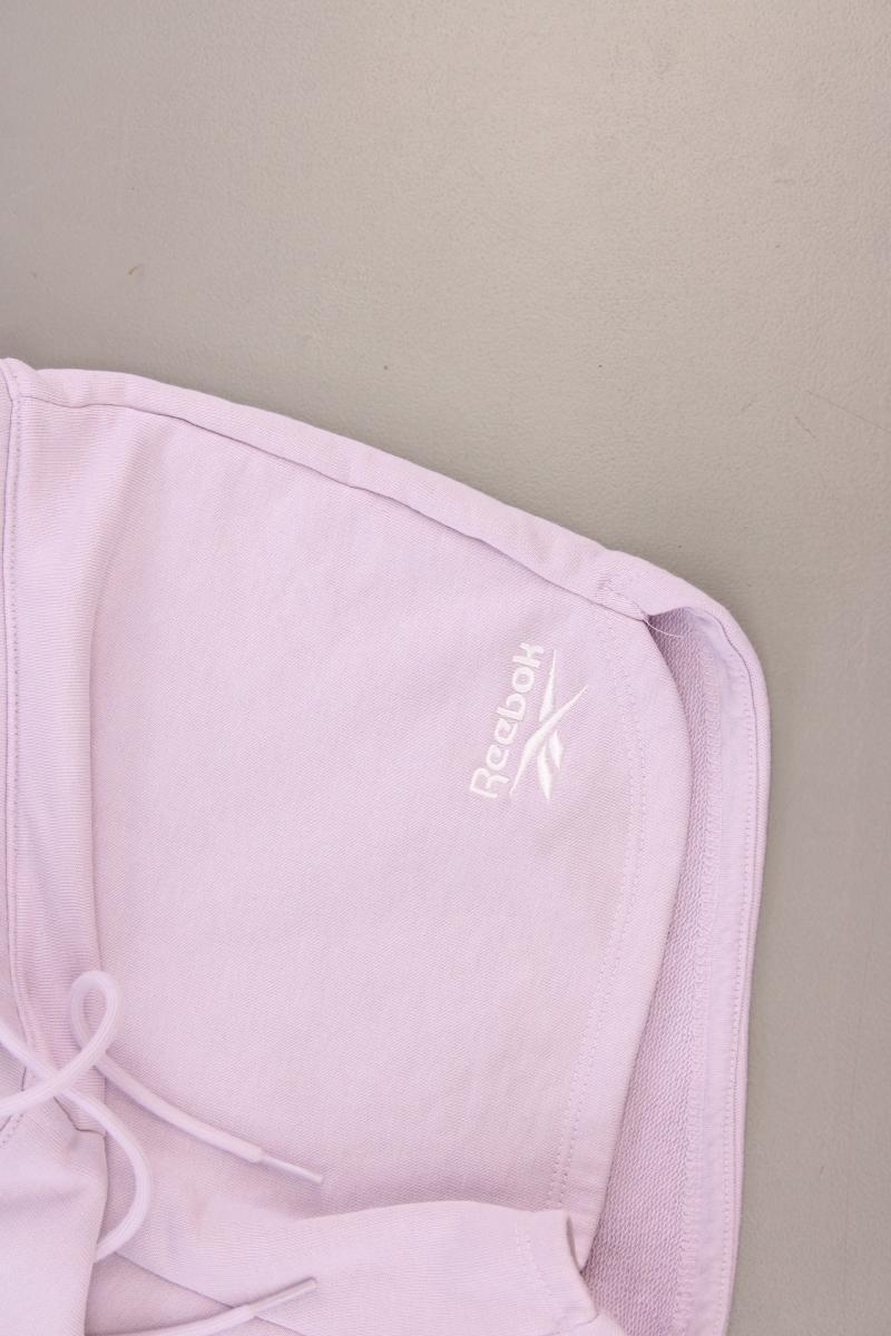 Reebok Sweatshorts Gr. M lila aus Baumwolle