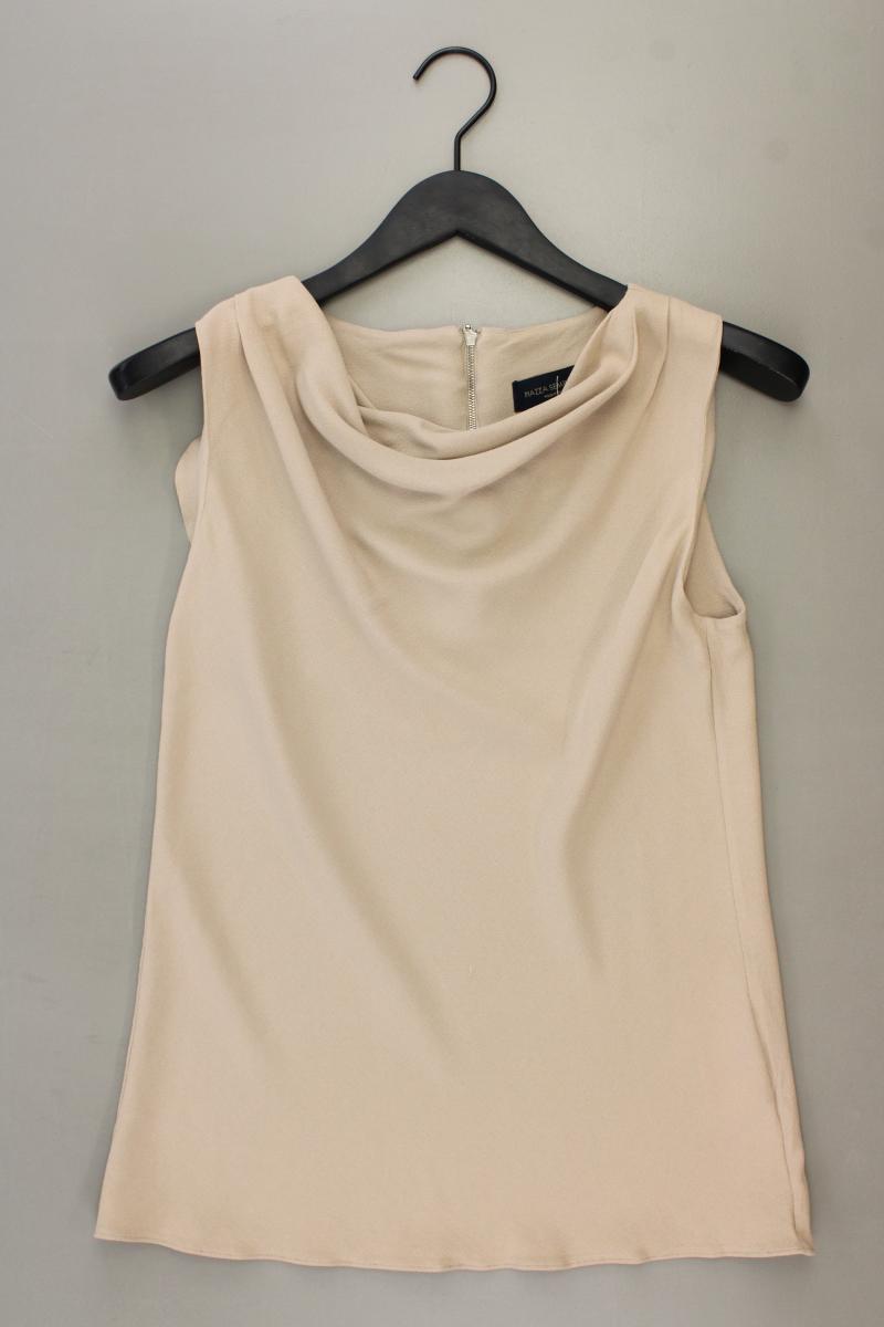 Piazza Sempione Ärmellose Bluse Gr. IT 44 (M) creme aus Acetat