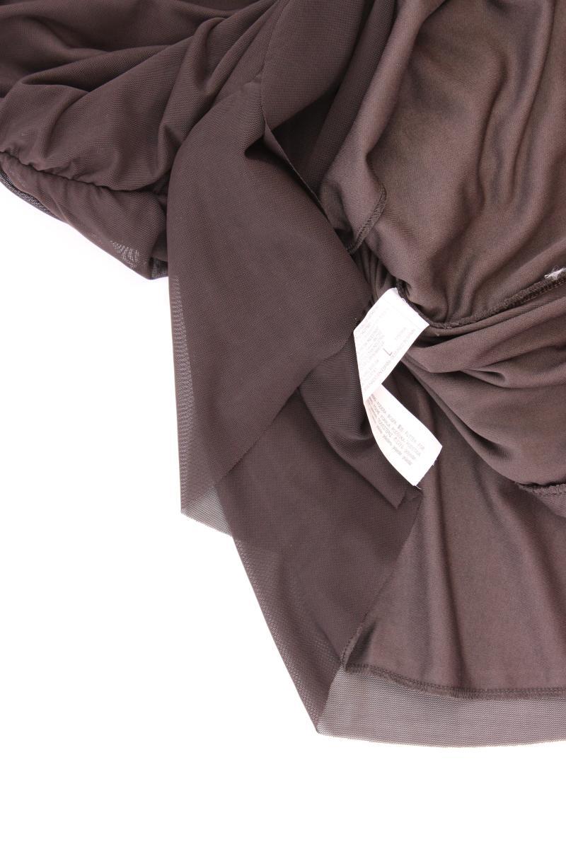 Stradivarius Bandeaukleid Gr. L neuwertig Ärmellos braun aus Polyester