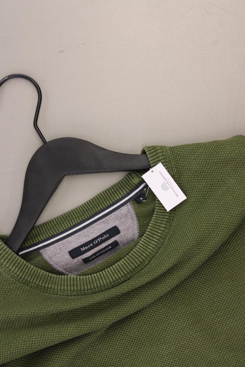Marc O'Polo Feinstrickpullover für Herren Gr. M grün aus Baumwolle