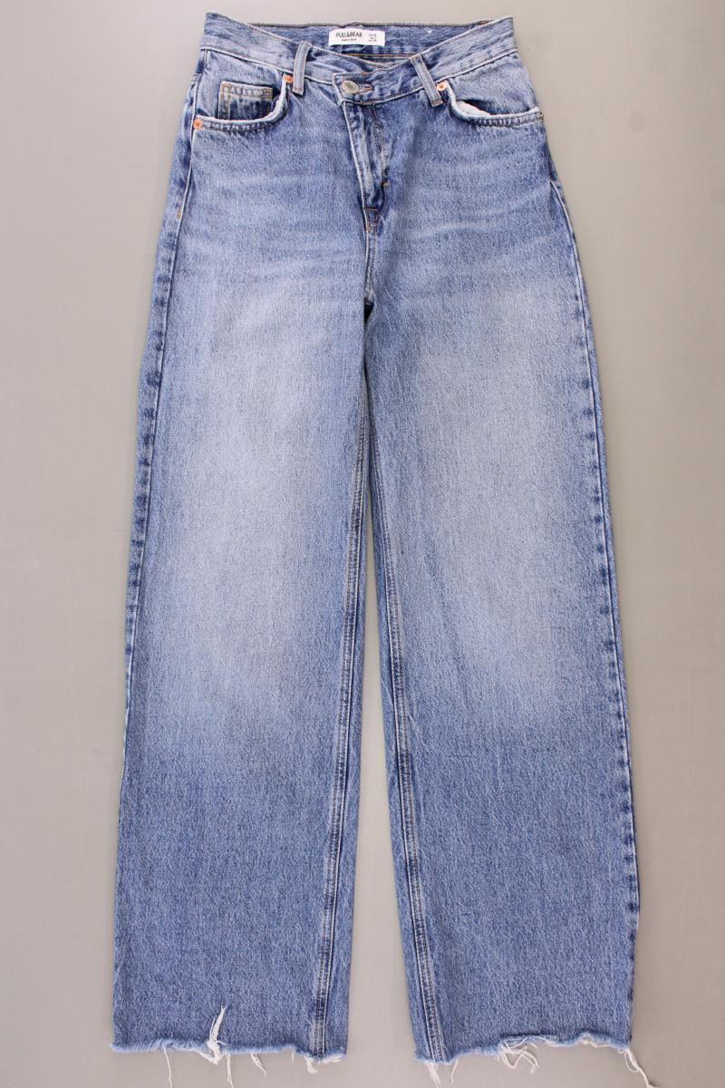 Pull&Bear Straight Jeans Gr. 32 blau aus Baumwolle