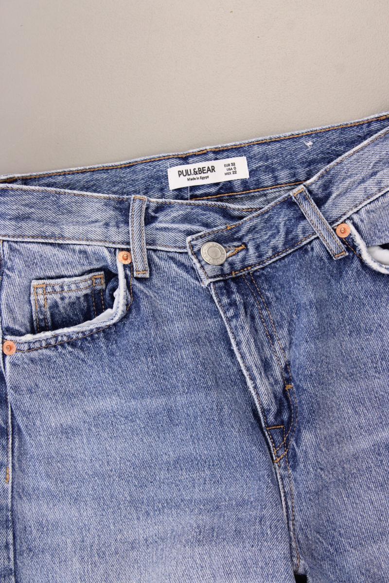 Pull&Bear Straight Jeans Gr. 32 blau aus Baumwolle