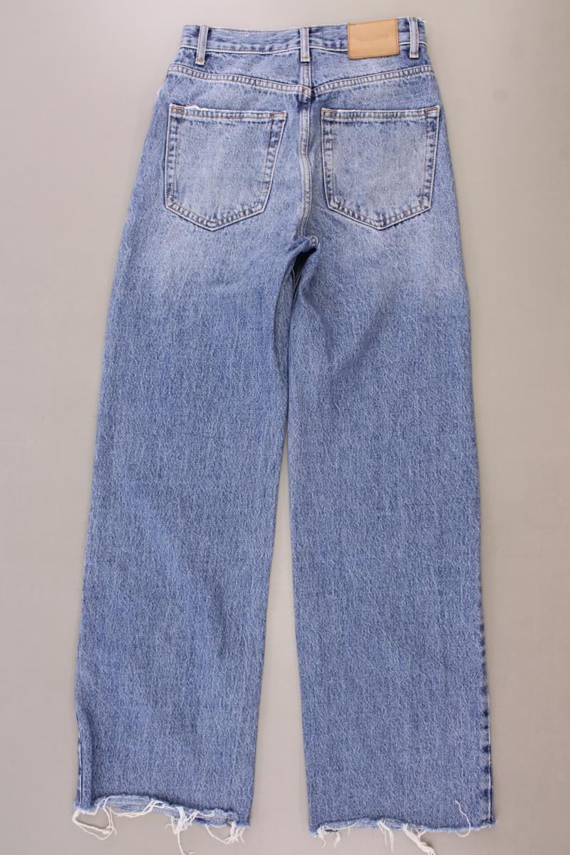 Pull&Bear Straight Jeans Gr. 32 blau aus Baumwolle