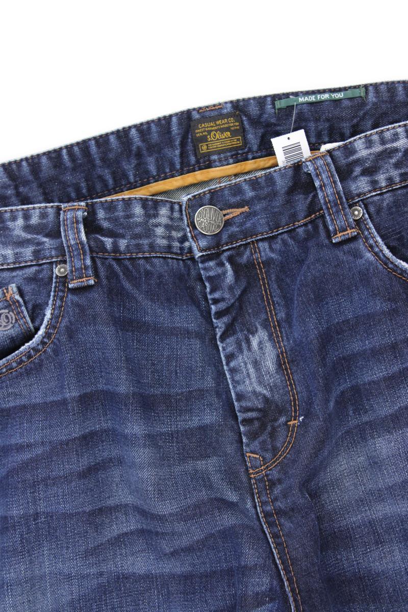 s.Oliver Straight Jeans für Herren Gr. W42/L34 blau aus Baumwolle