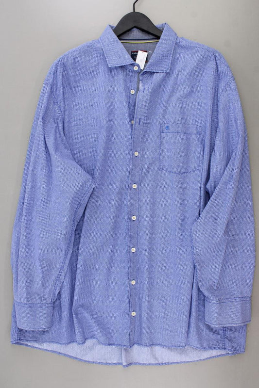 Casa Moda Langarmhemd Gr. 4XL für Herren Gr. XXXL blau aus Baumwolle