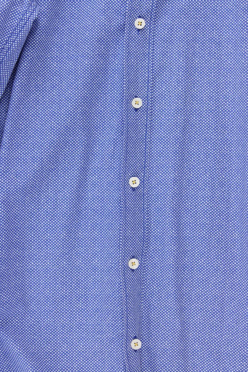 Casa Moda Langarmhemd Gr. 4XL für Herren Gr. XXXL blau aus Baumwolle