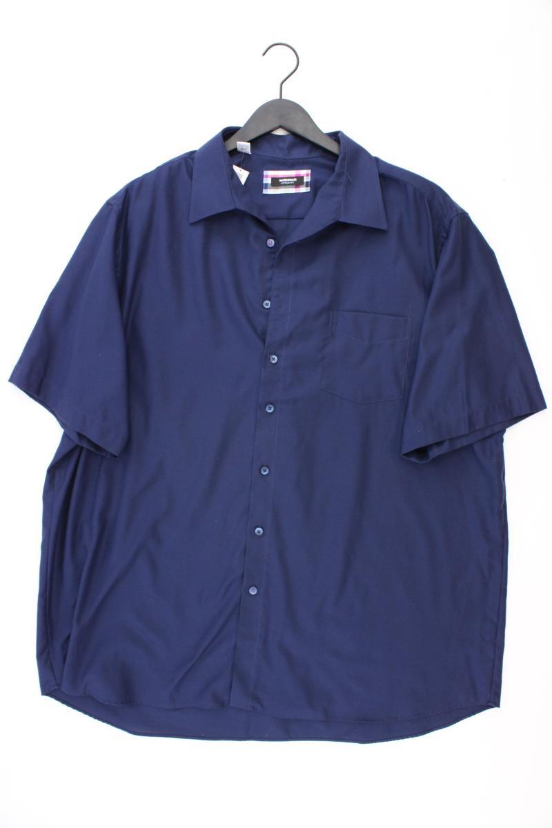 Walbusch Kurzarmhemd für Herren Gr. Hemdgröße 47/48 blau aus Baumwolle
