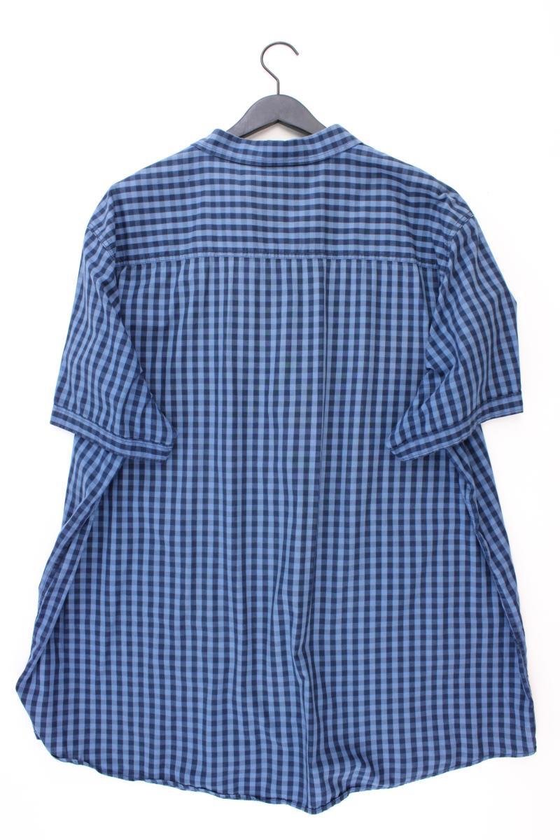 Identic Kurzarmhemd Gr. 5XL für Herren Gr. XXXL kariert blau aus Baumwolle