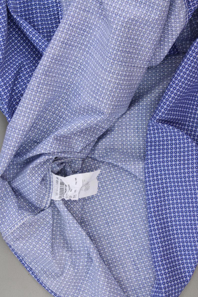 Casa Moda Kurzarmhemd Gr. 4XL für Herren Gr. XXXL blau aus Baumwolle