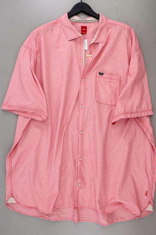 s.Oliver Kurzarmhemd Gr. 5XL für Herren Gr. XXXL rot aus Baumwolle