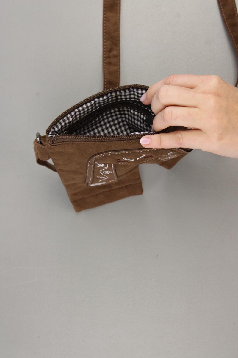 Waldschütz Trachtentasche Tasche in Lederhosenoptik neuwertig braun