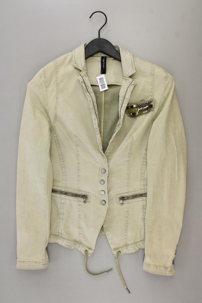 Marc Cain Classic Jacke Gr. 38 olivgrün aus Lyocell