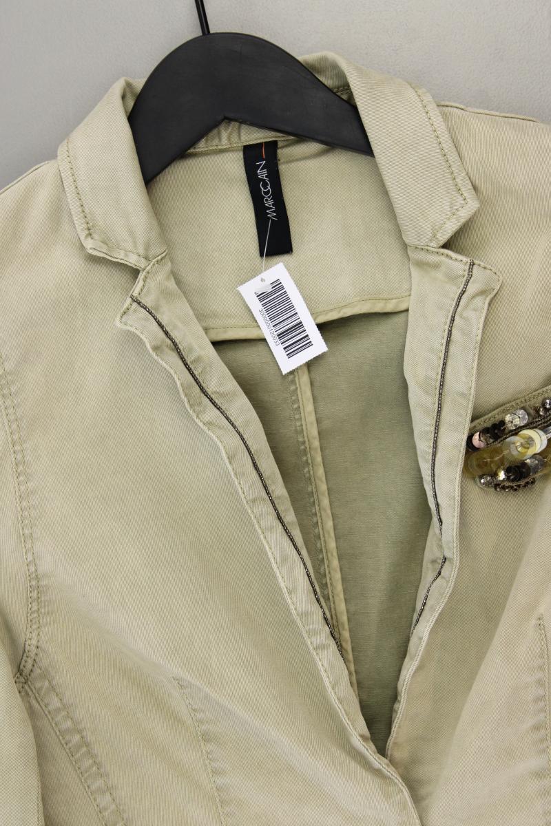 Marc Cain Classic Jacke Gr. 38 olivgrün aus Lyocell