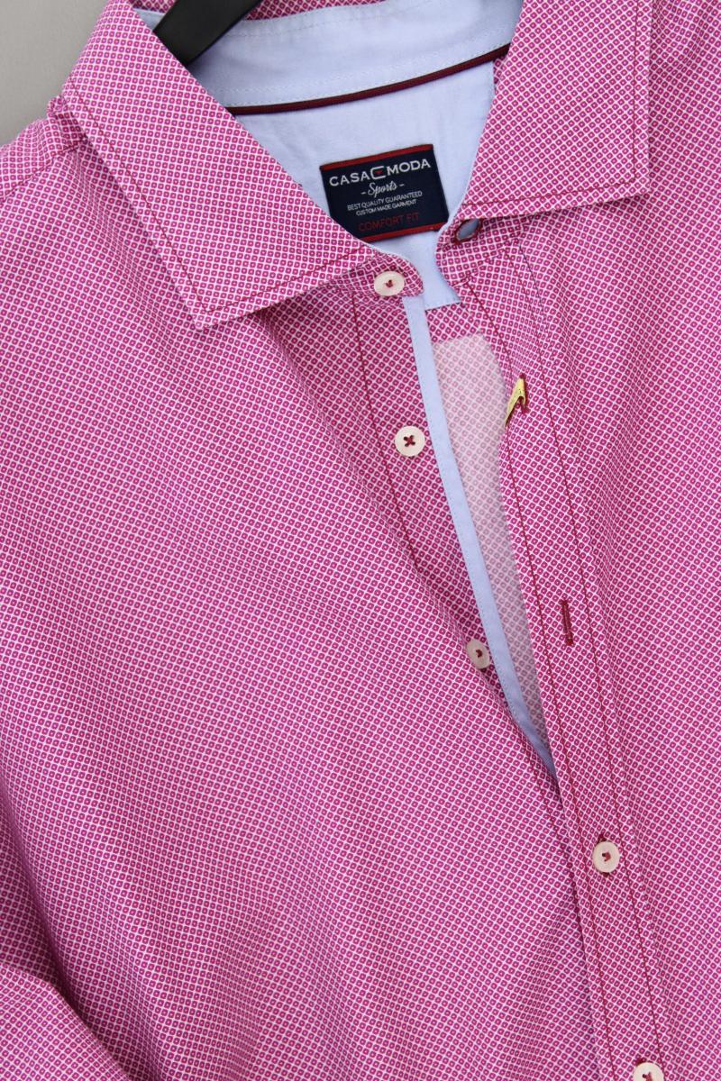 Casa Moda Langarmhemd Gr. 4XL für Herren Gr. XXXL pink aus Baumwolle