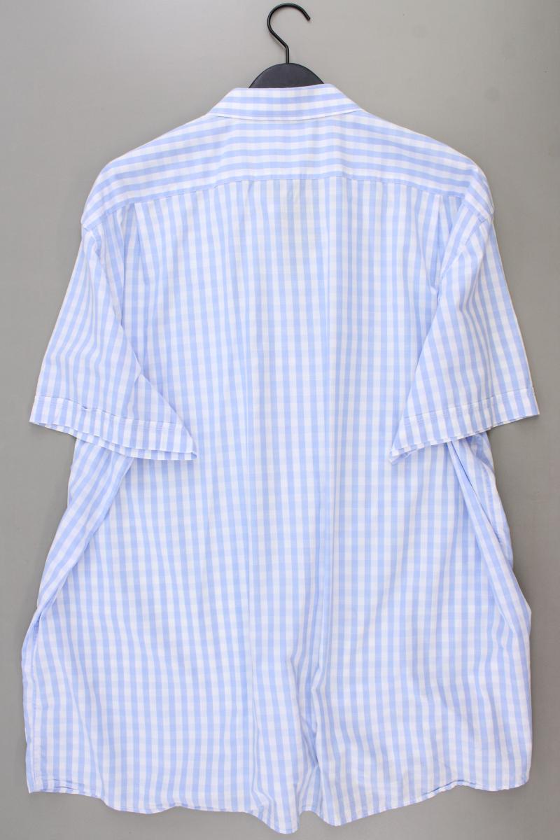 Brax Kurzarmhemd Gr. 4XL für Herren Gr. XXXL kariert blau aus Baumwolle
