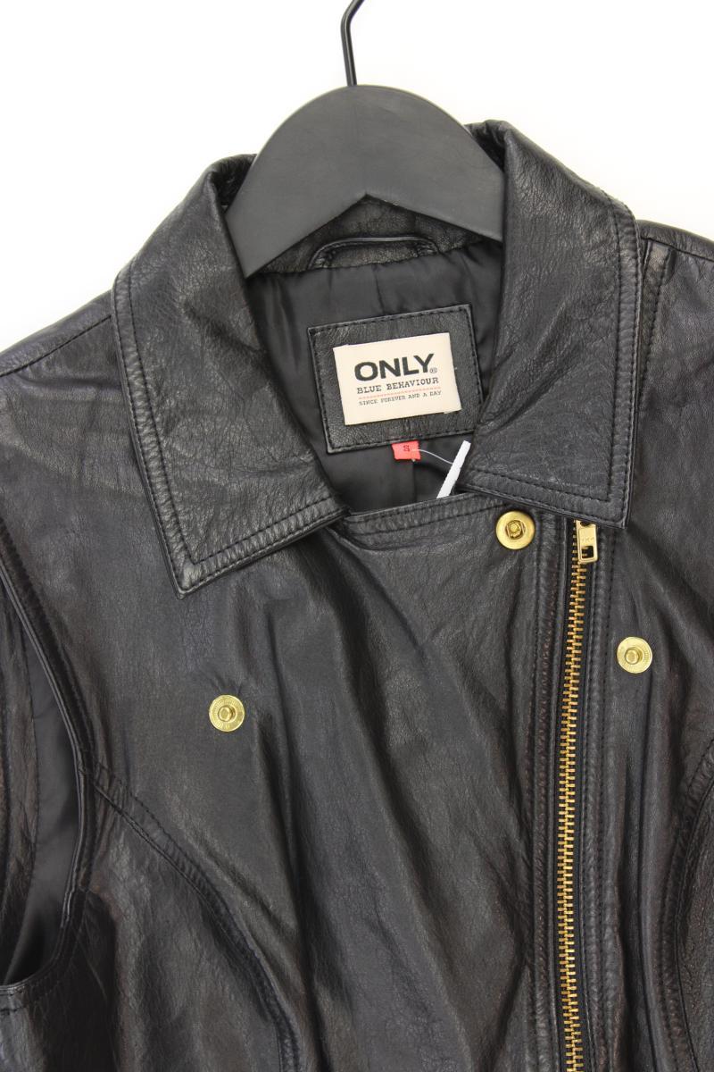 Only Lederweste Gr. S schwarz