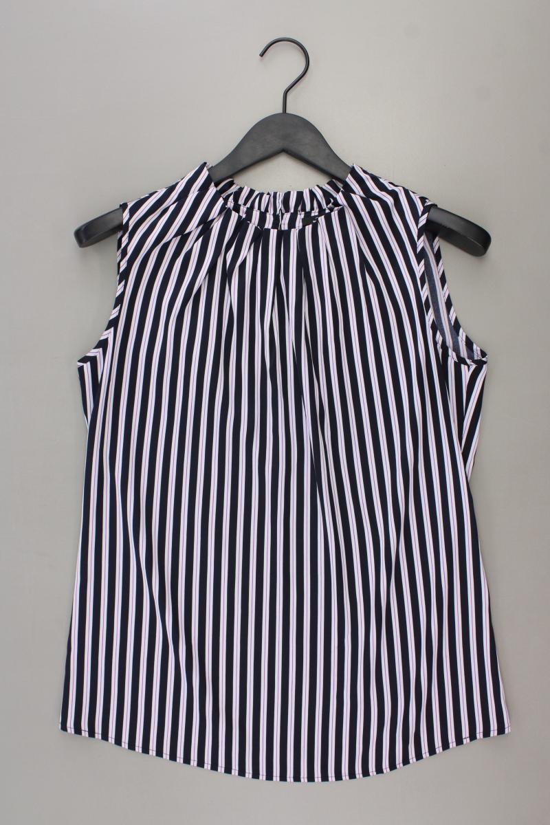comma, Ärmellose Bluse Gr. 38 gestreift blau