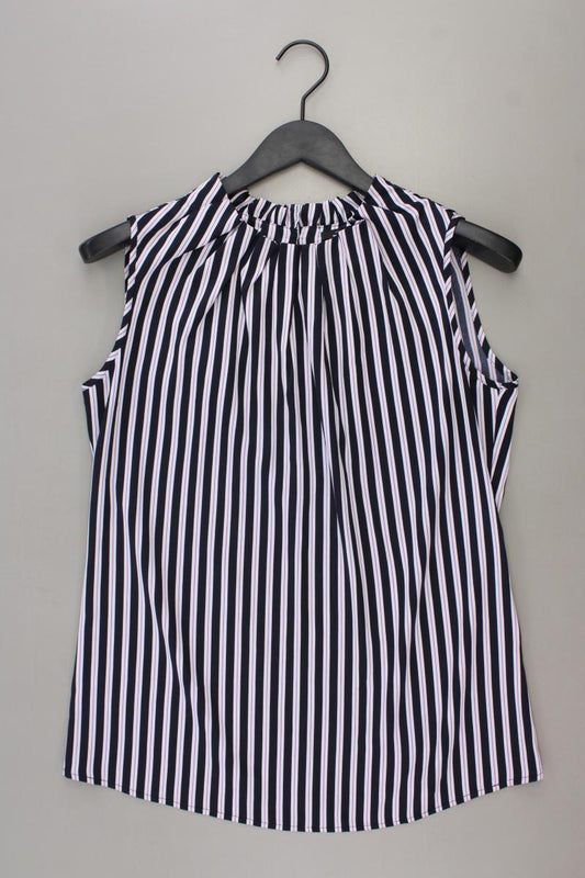 comma, Ärmellose Bluse Gr. 38 gestreift blau