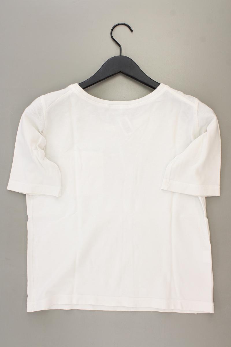 Lacoste T-Shirt Gr. 36 Kurzarm weiß aus Baumwolle
