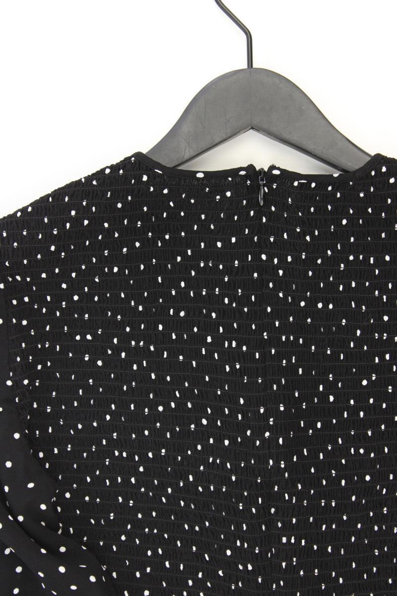 Madeleine Bodybluse Gr. 40 gepunktet 3/4 Ärmel schwarz