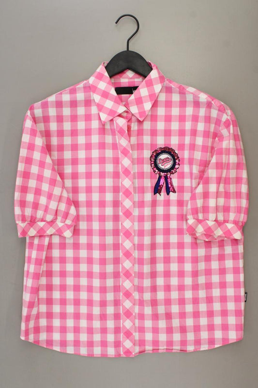 Love Moschino Karobluse Gr. 40 kariert Kurzarm pink