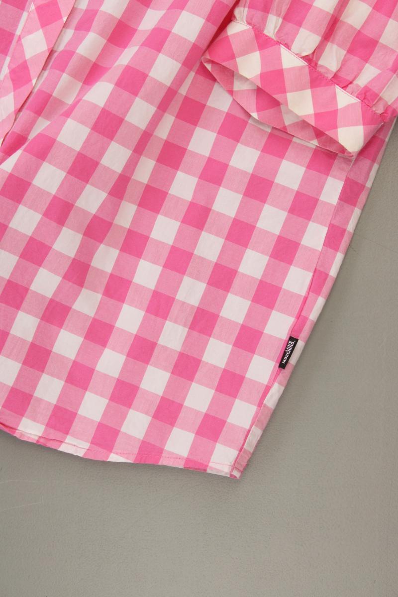 Love Moschino Karobluse Gr. 40 kariert Kurzarm pink