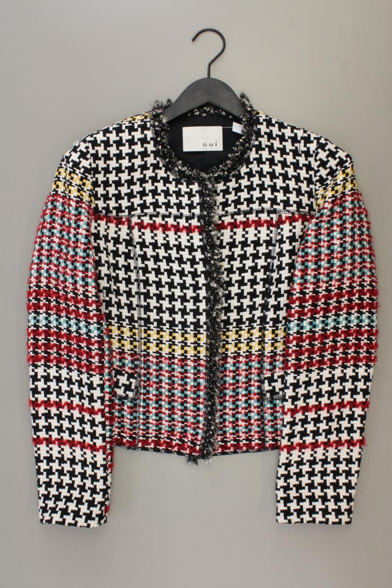 Oui Regular Jacke Gr. 38 mehrfarbig aus Baumwolle