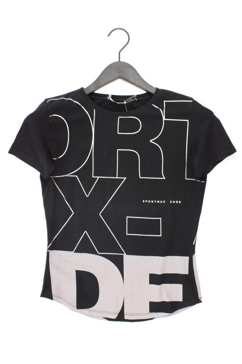 Sportmax Code Printshirt Gr. M Kurzarm schwarz