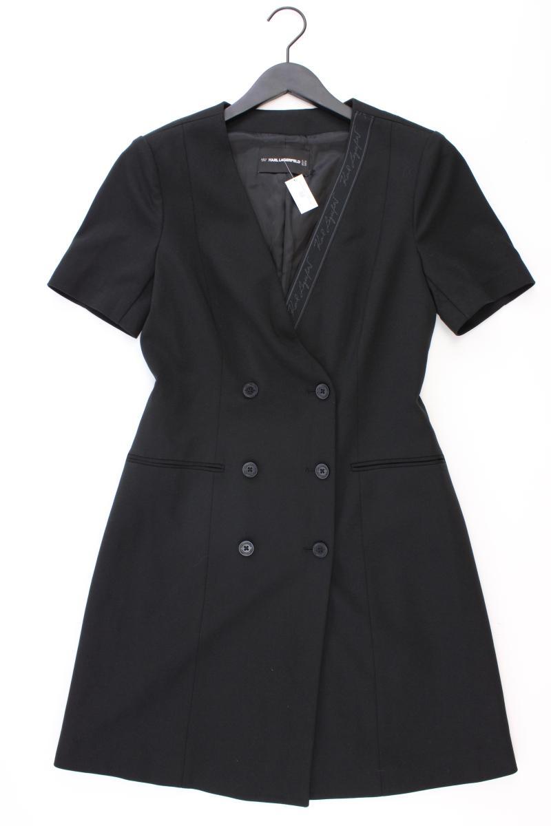Karl Lagerfeld Bleistiftkleid Gr. 38 Kurzarm schwarz