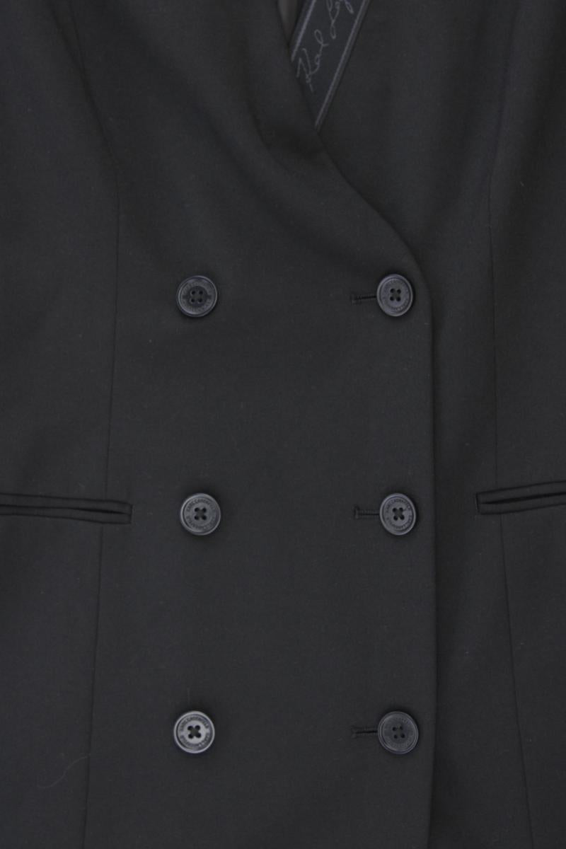 Karl Lagerfeld Bleistiftkleid Gr. 38 Kurzarm schwarz
