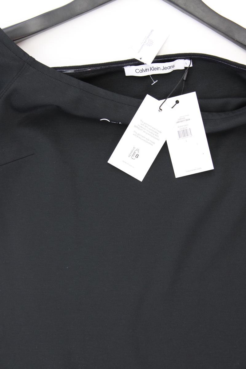 Calvin Klein Jeans Stretchkleid Gr. L neu mit Etikett Kurzarm schwarz
