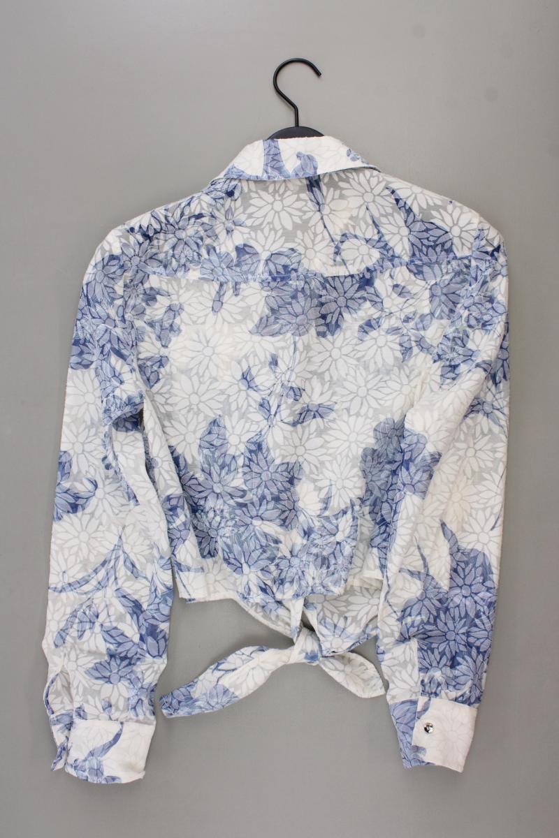 Guess Langarmbluse Gr. M mit Blumenmuster blau