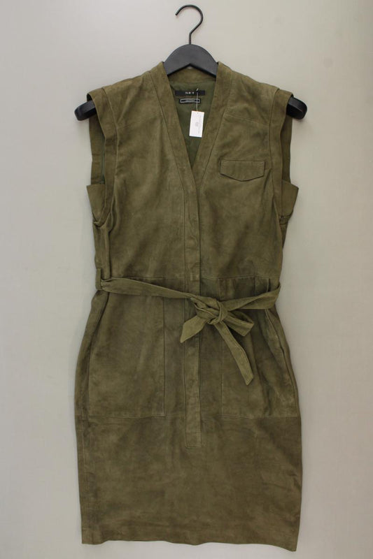 Set Wildlederkleid Gr. 36 Ärmellos olivgrün
