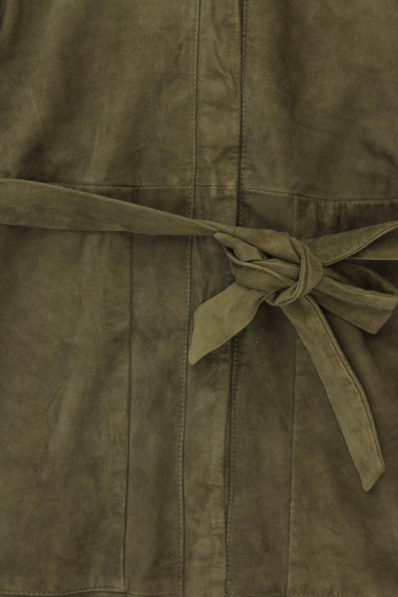 Set Wildlederkleid Gr. 36 Ärmellos olivgrün