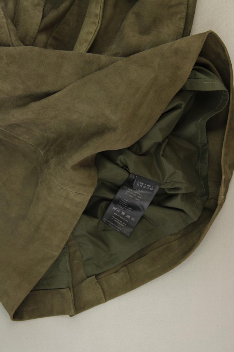 Set Wildlederkleid Gr. 36 Ärmellos olivgrün