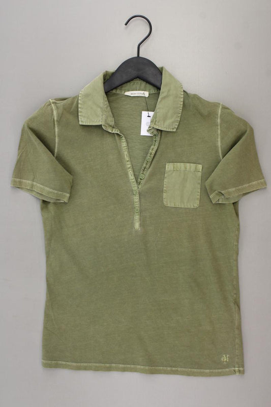 Marc O'Polo Poloshirt Gr. XS Kurzarm olivgrün aus Baumwolle