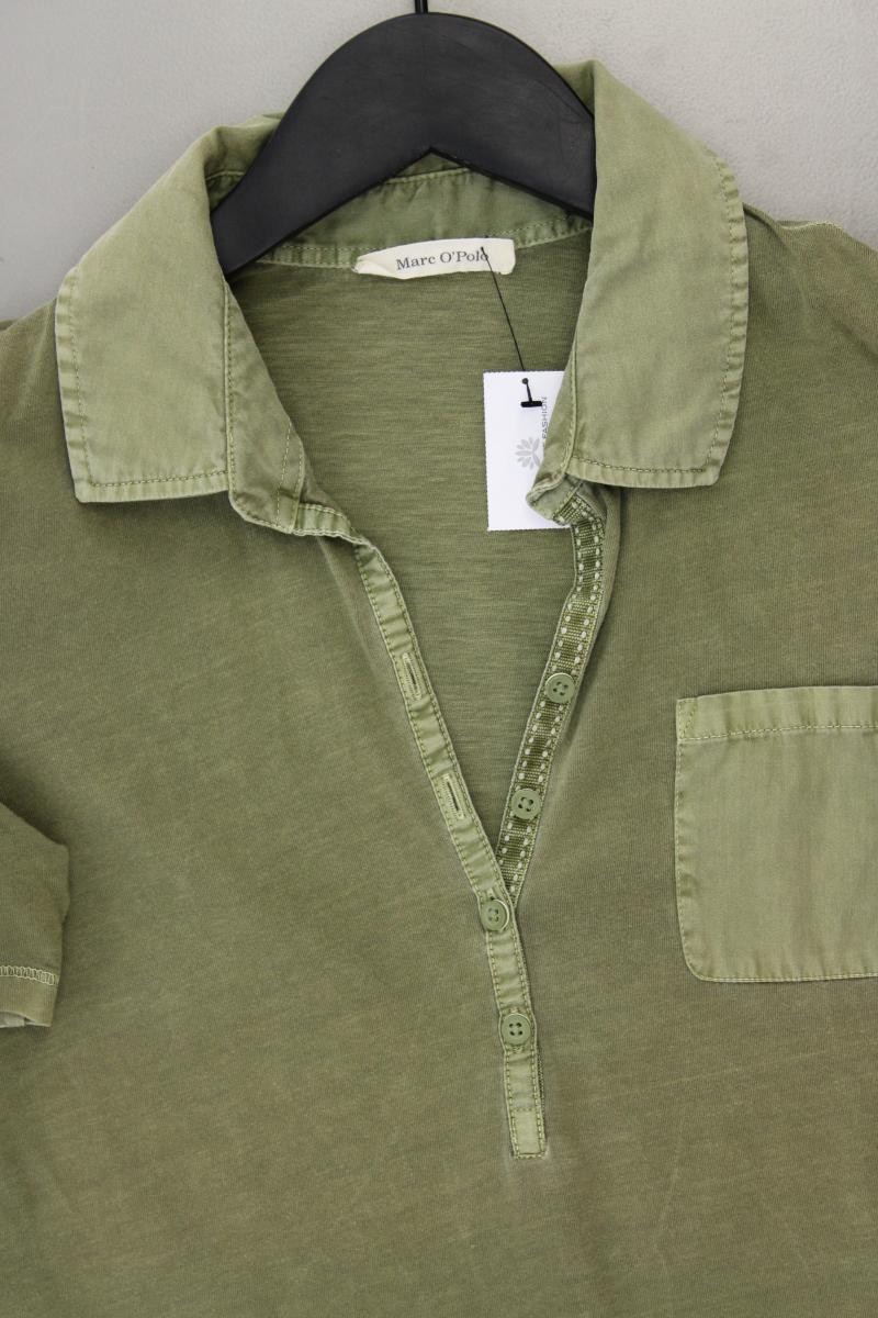 Marc O'Polo Poloshirt Gr. XS Kurzarm olivgrün aus Baumwolle